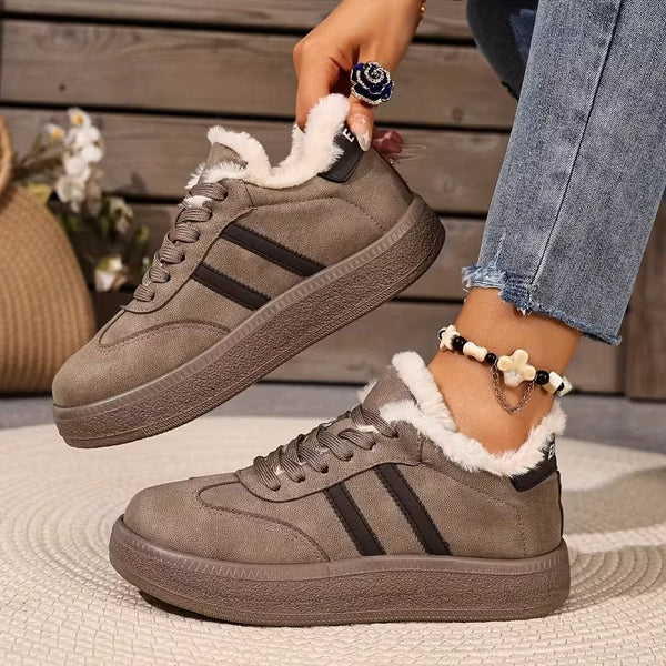 Women's Waterproof Warm Platform Sneakers Boots